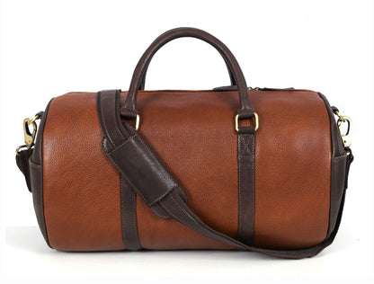 Brown Leather Duffel Bag - FH Wadsworth