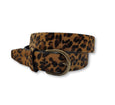 Black and Tan Leopard Print Belt - FH Wadsworth