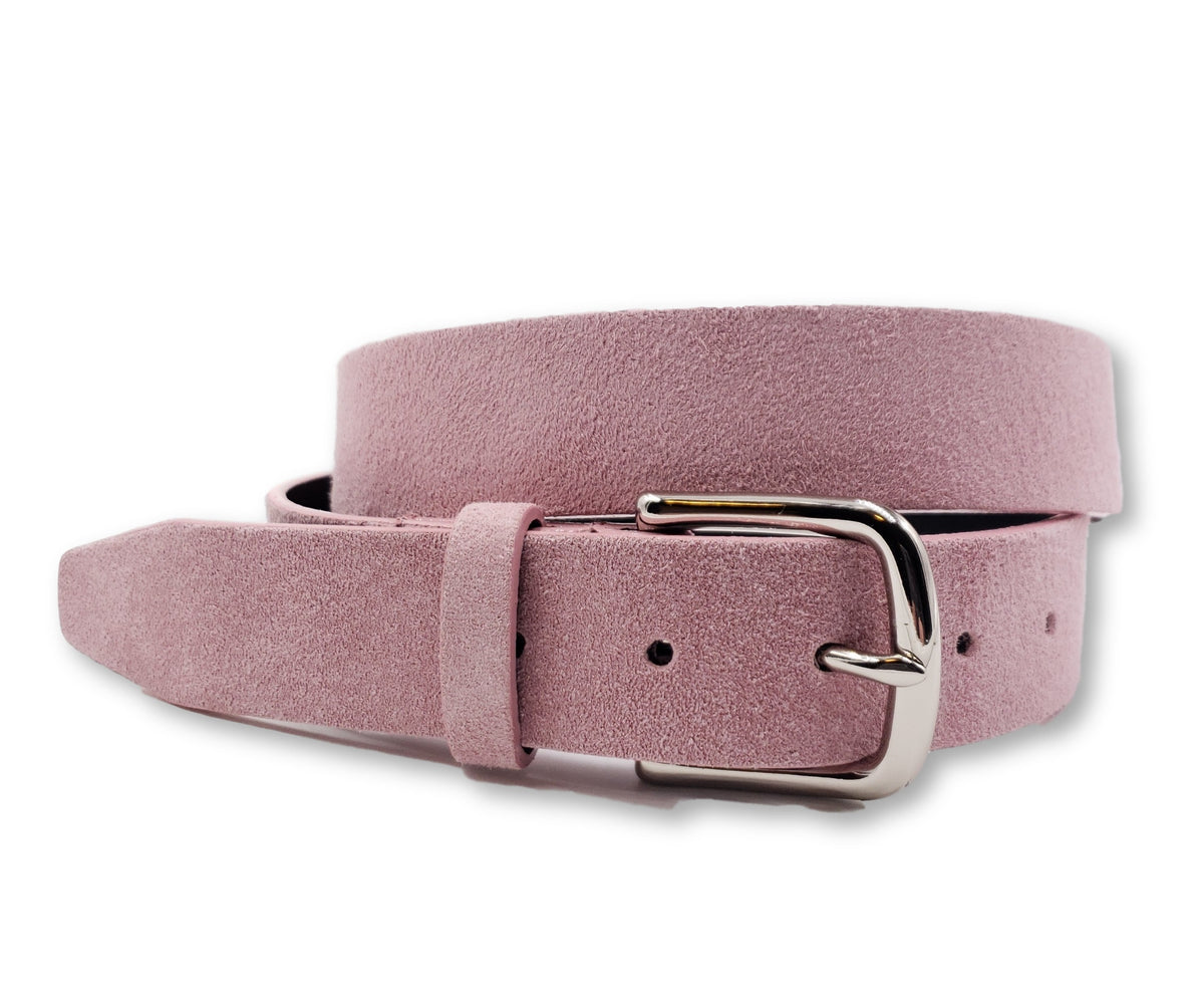 Pink Suede Belt Suede Square Buckle Belt - Fuchsia | BeltBe | Wolf & Badger main image 4