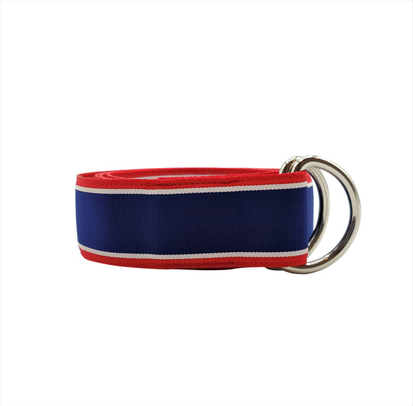 Red White Blue Striped Ribbon Belt