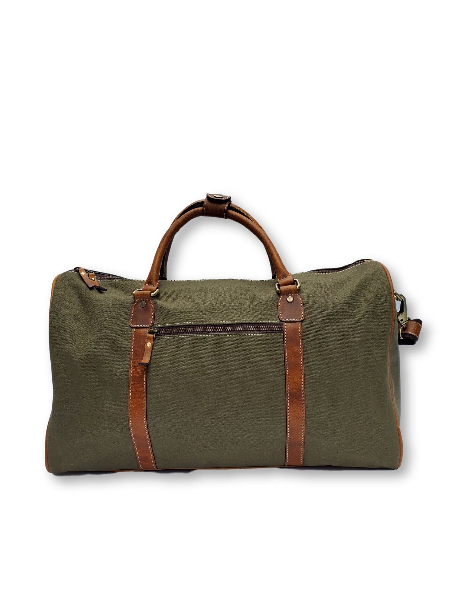Canvas &amp; Suede Duffle Bag - FH Wadsworth