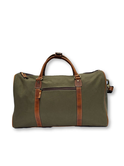 Canvas &amp; Suede Duffle Bag - FH Wadsworth