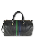 Black Leather Duffle Bag - FH Wadsworth