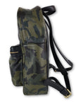Green Camo Leather Backpack - FH Wadsworth