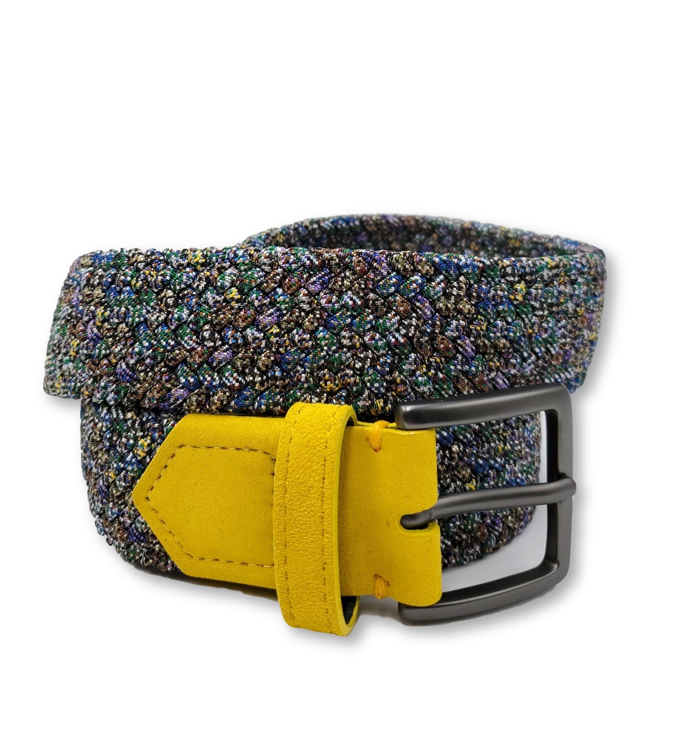 Light Multicolored Speckled Stretch Belt - FH Wadsworth