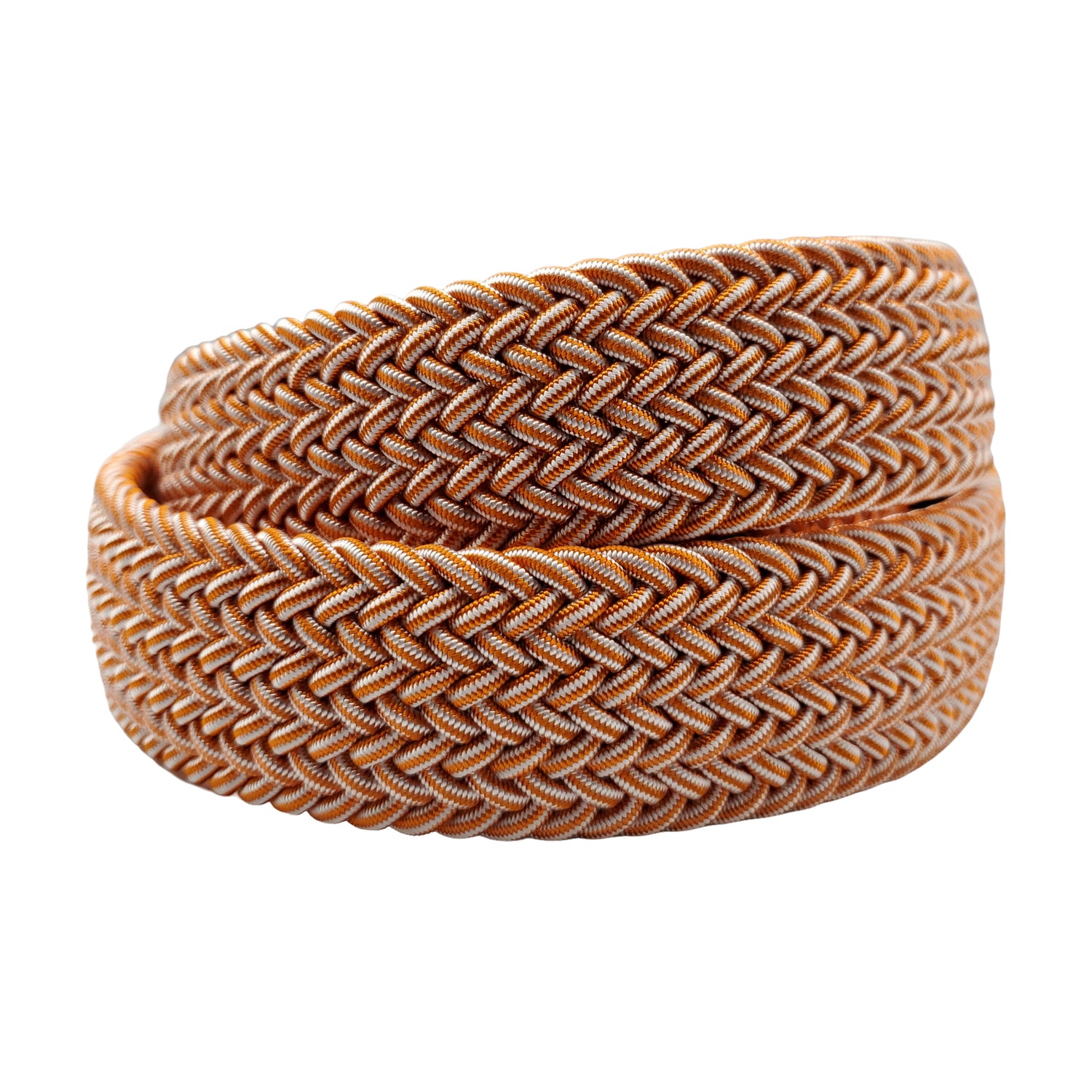 Orange &amp; White Elastic Stretch Belt