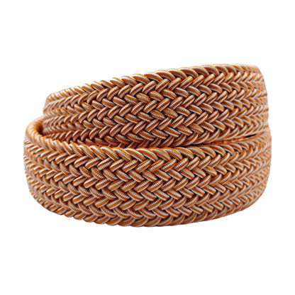 Orange &amp; White Elastic Stretch Belt